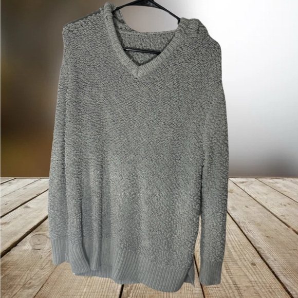 GreenTea Sweaters - Green Tea Knit Hooded Sweater